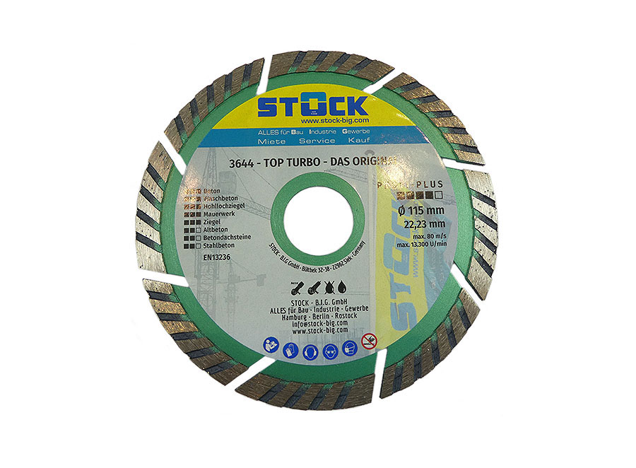 Diamant-Trennscheibe 115 mm Top Turbo 3644 Diamant-Trennscheibe 115 mm Top Turbo 3644