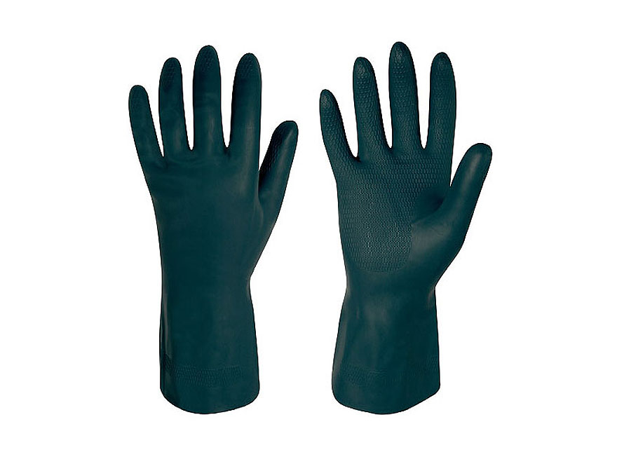 Gummihandschuhe öl- und säurebeständig schwarz