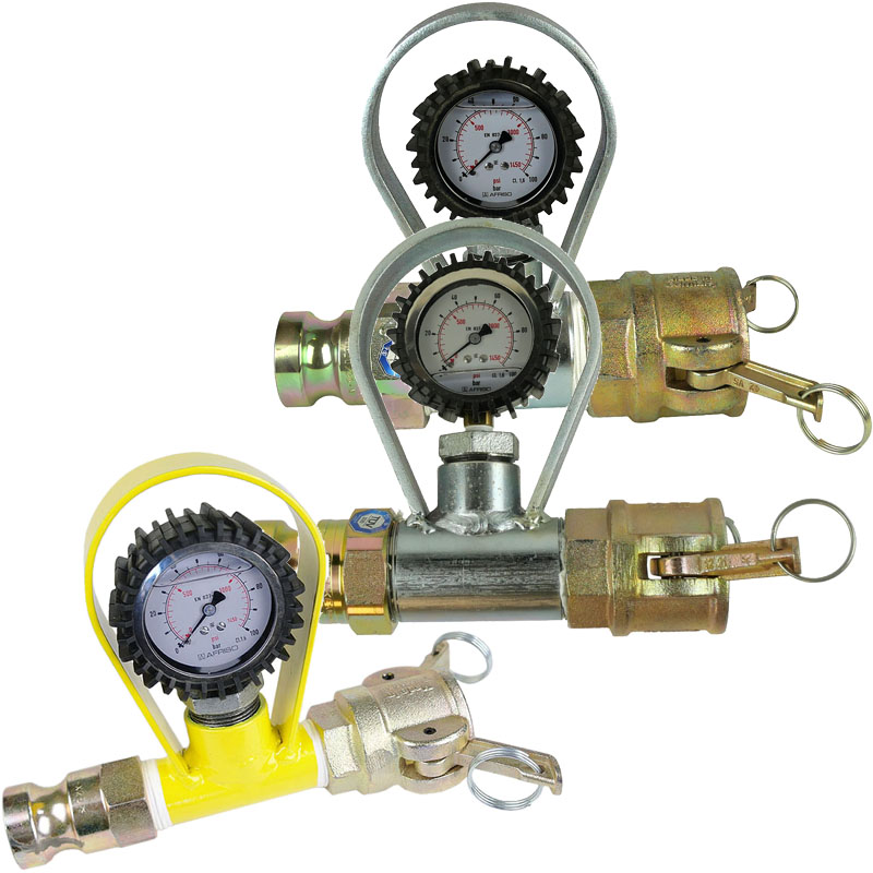 Mörteldruckmanometer komplett mit Kupplungen für Putzmaschine Mörteldruckmanometer komplett mit Kupplungen für Putzmaschine
