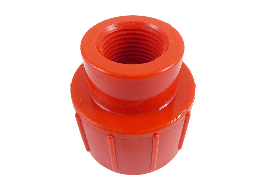 Kunststoff-Reduktionsnippel 1/2 Zoll Rot