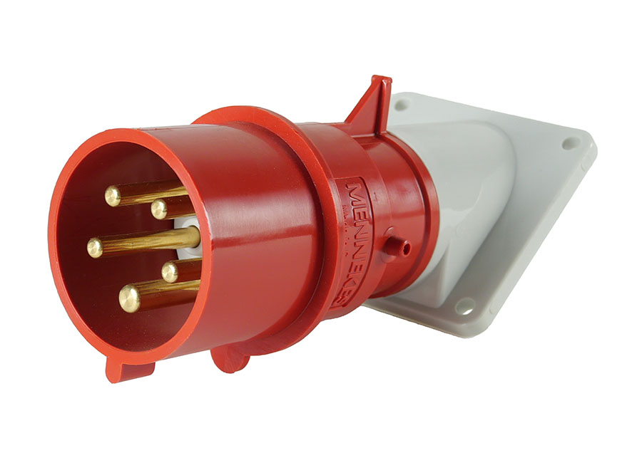 Anbaugerätestecker (444) 32A 5p 6h 400V IP44