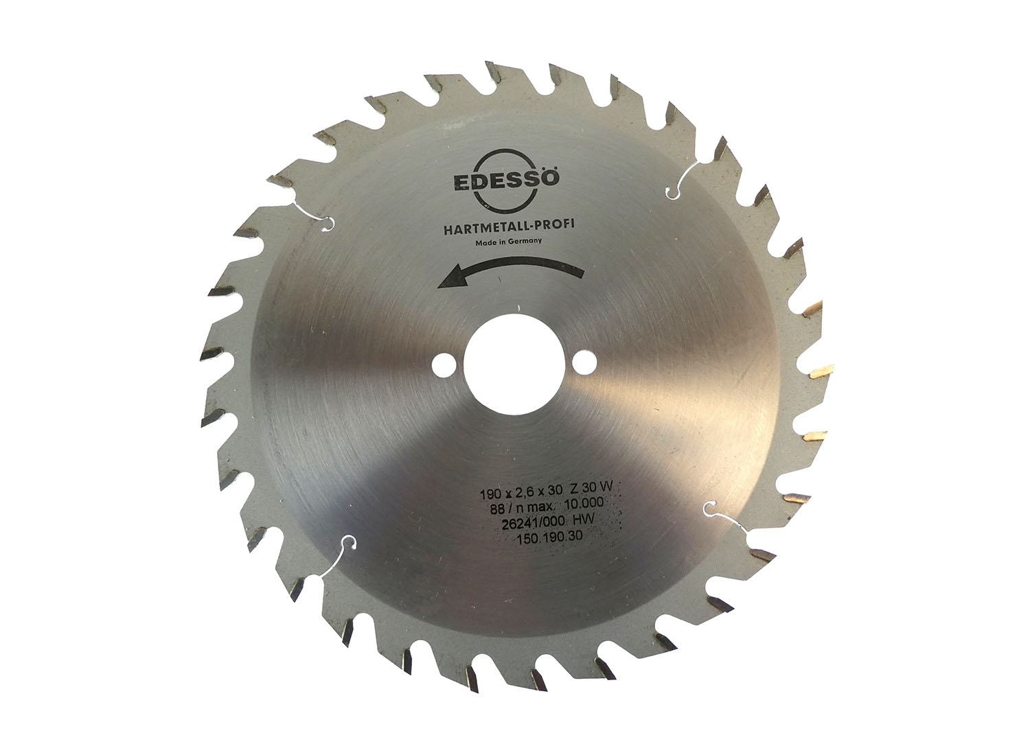 Edessö HM-Kreissägeblatt Profi 190 x 2,6 x 30 mm / 30 Z Wechselzahn