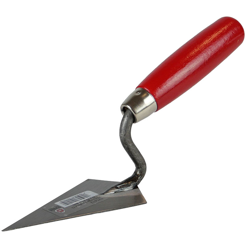 Schwan Hamburger Spitzkelle 120 mm Stahl Holzheft S-Hals