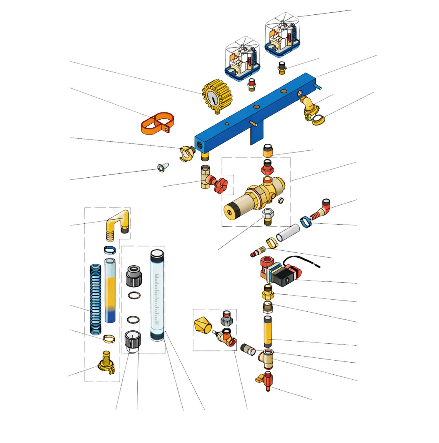 Explosionszeichnung Pumpeneinheit