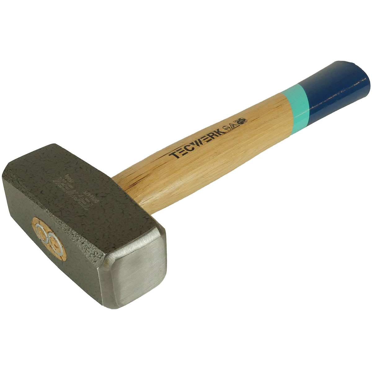 Gesenkgeschmiedeter Fäustel Hickory mit 1500g und geschweiftem Stiel für den professionellen Einsatz