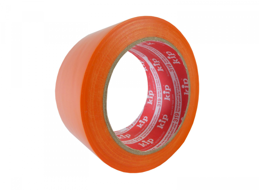 319 PE-Schutzband Premium glatt 33 m orange | 50 mm x 33 m | Rolle