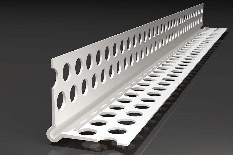 PVC-Eckwinkel Trockenbauprofil 250cm, 23,5x23,5mm