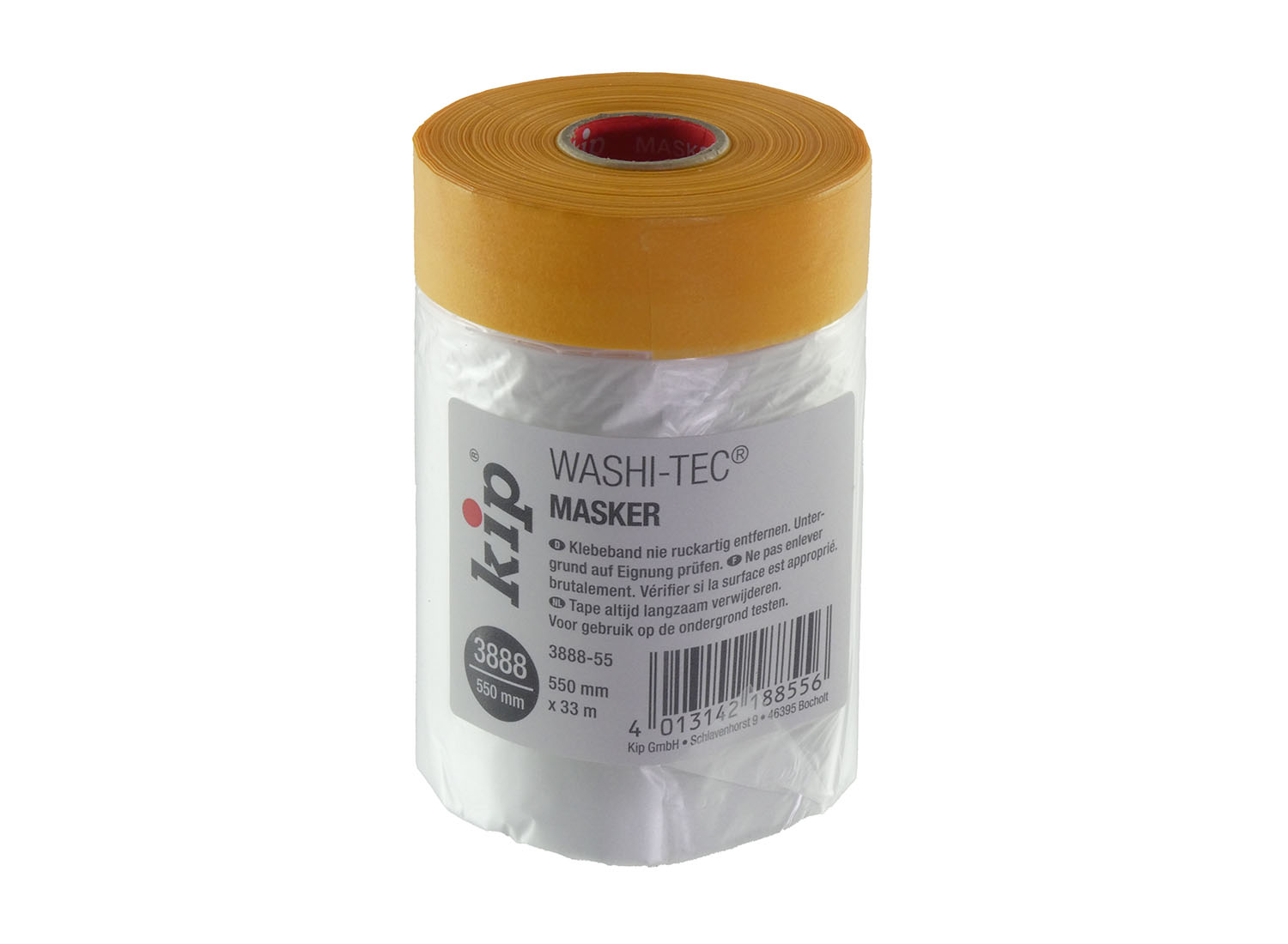 3888 WASHI-TEC Goldkrepp Masker 550mm 33m - Karton (60 Rollen)
