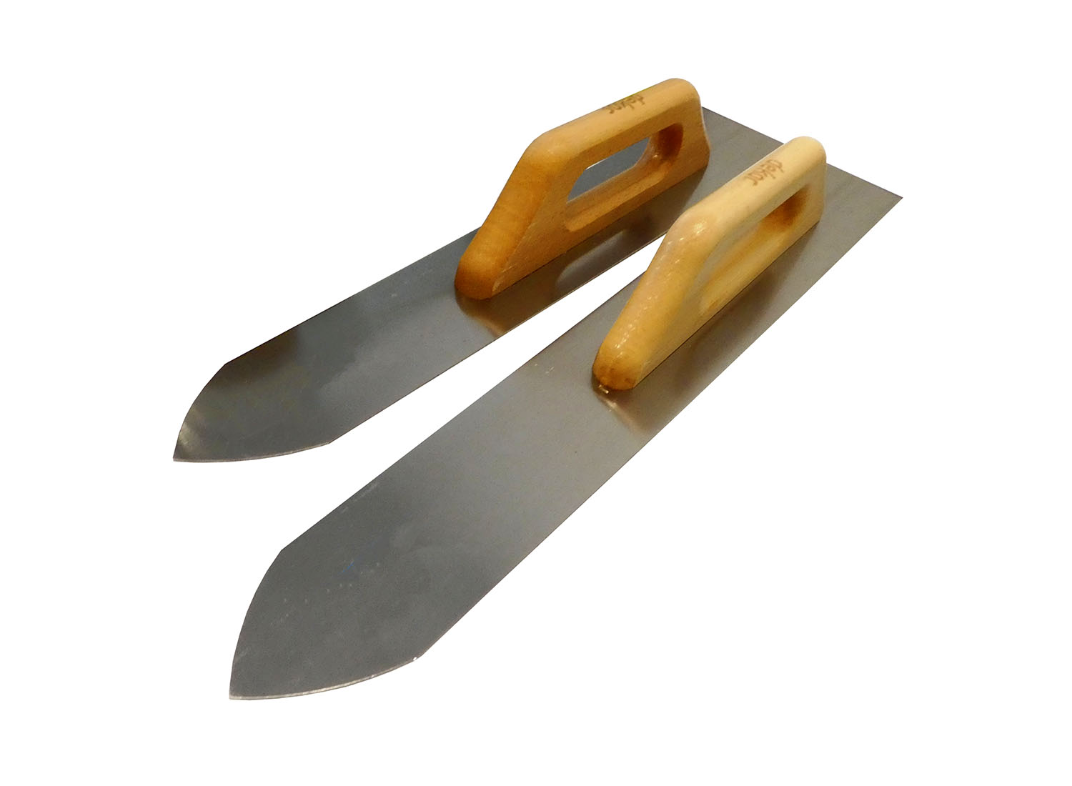 Bodenlegerkelle mit Holzgriff