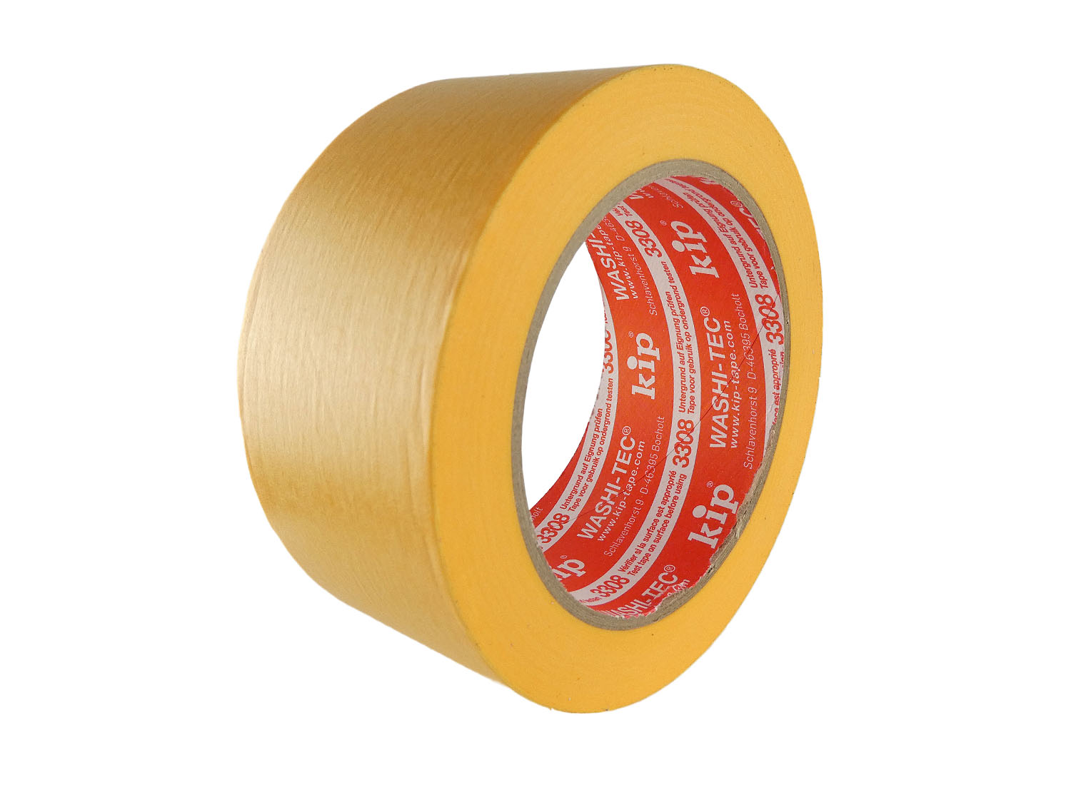 KIP 3308 Washi-Tec PLUS Goldkrepp FineLine-Tape 48mm 50m - Karton (20 Rollen)