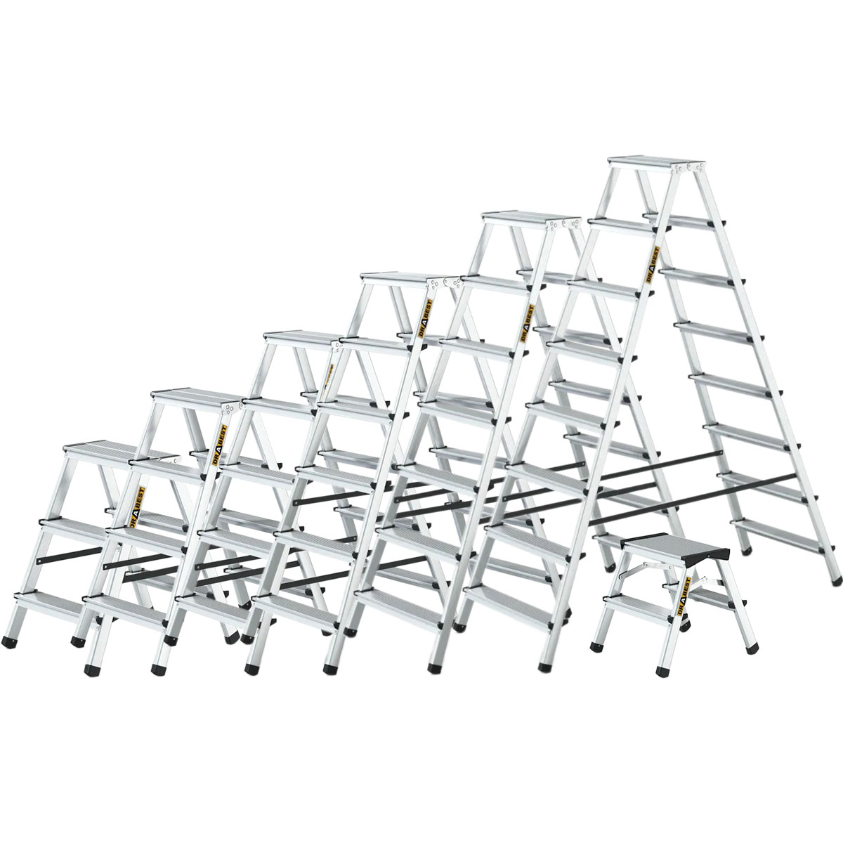 Home-Aluminiumleiter doppelseitig 125kg