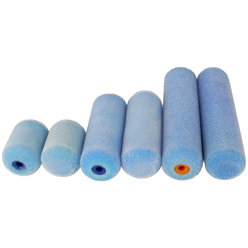 2x Flock-Walze blau