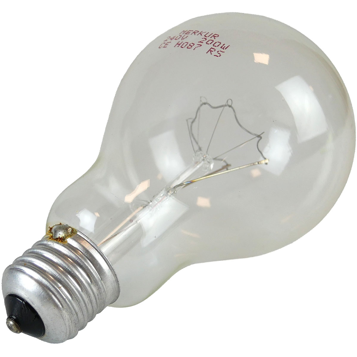 Glühlampe 200W E27 klar dimmbar stoßfest warmweiß