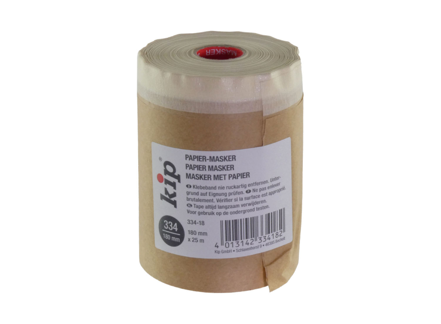 334 MASKING-TEC Papier-Masker PREMIUM für Malerarbeiten 180mm 25m - Rolle