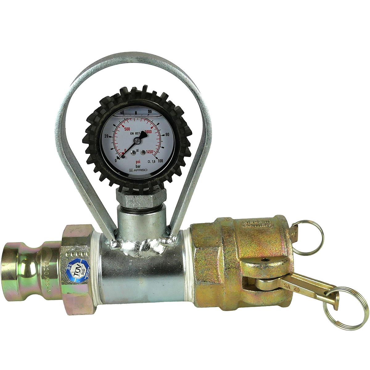 Mörteldruckmanometer komplett mit Kupplungen 50 für Putzmaschinen