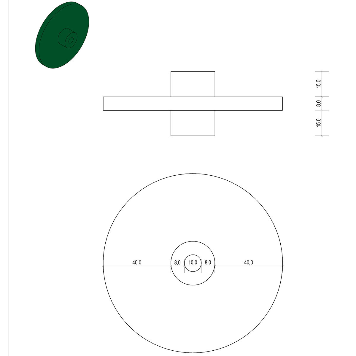 Rondo 10 Mauerkragen Blitzschutz Rundleiter (090890)