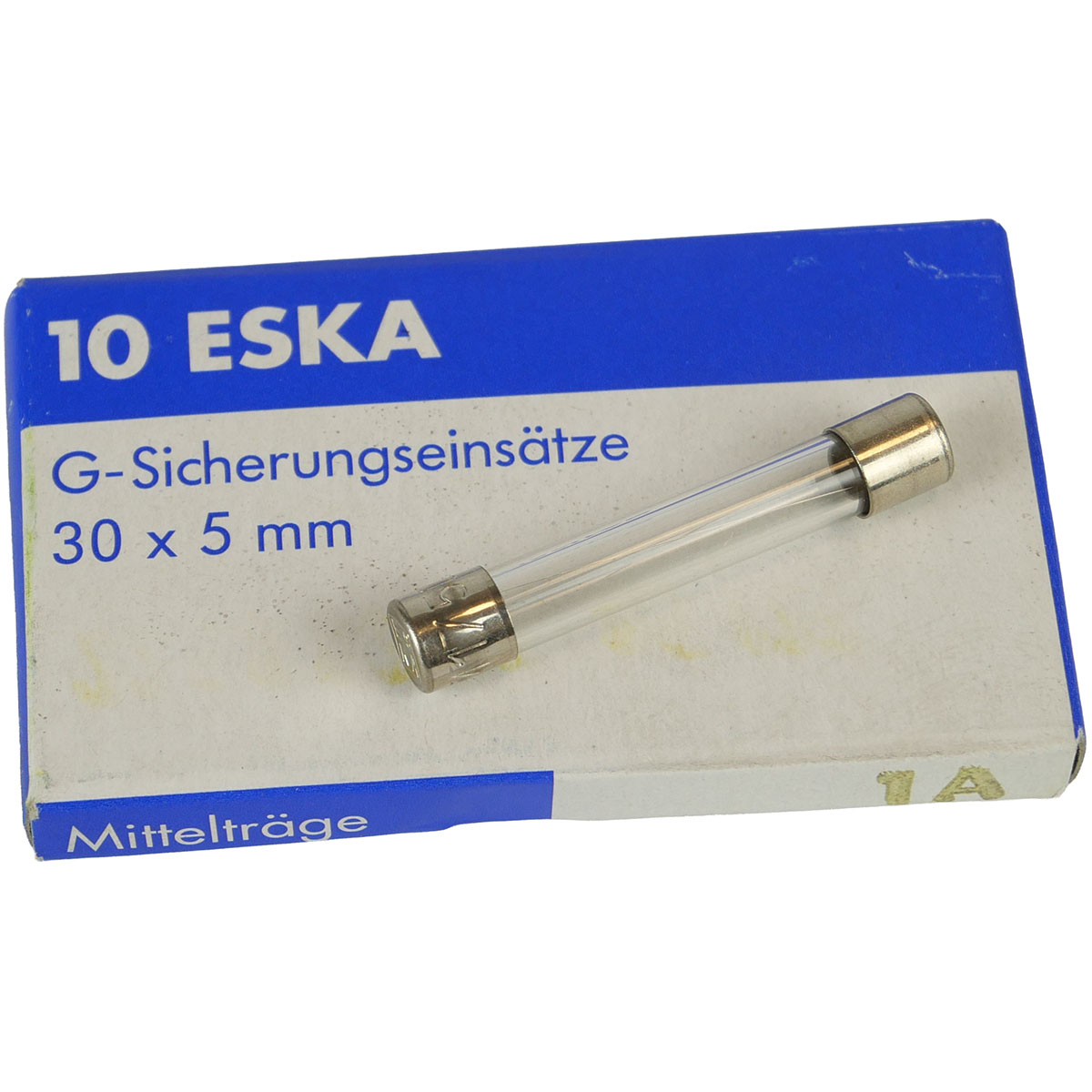 Feinsicherung 5x30mm 1A mittelträge (10 Stück) Feinsicherung 5x30mm 1A mittelträge (10 Stück)