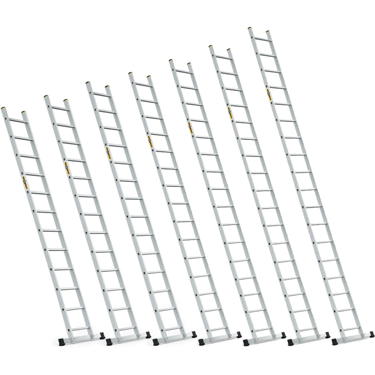 PRO-Aluminium-Anlegeleiter mit Stabilisator