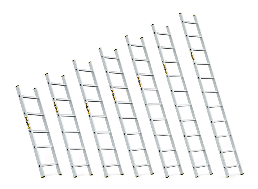 Stufenanlegeleiter / Stufenleiter aus Aluminium