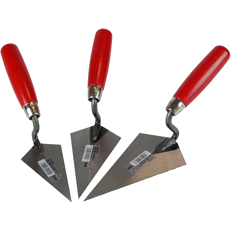 Hamburger Spitzkelle Stahl Holzheft S-Hals