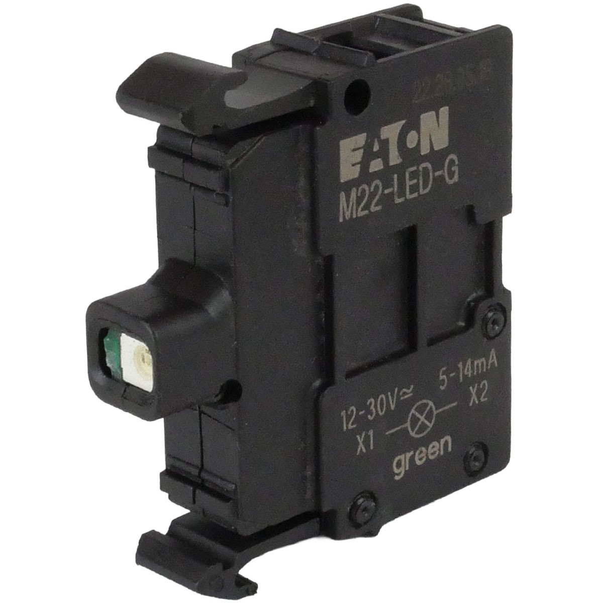 Grünes LED-Leuchtelement M22 für Putzmaschine gemäß IEC 60947-5