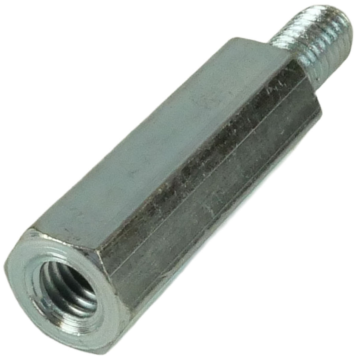 Abstandsbolzen 6-Kant verzinkt M6x30mm SW10 für Bandführungshöhenverstellung an Maschinen wie der Bosch MBS