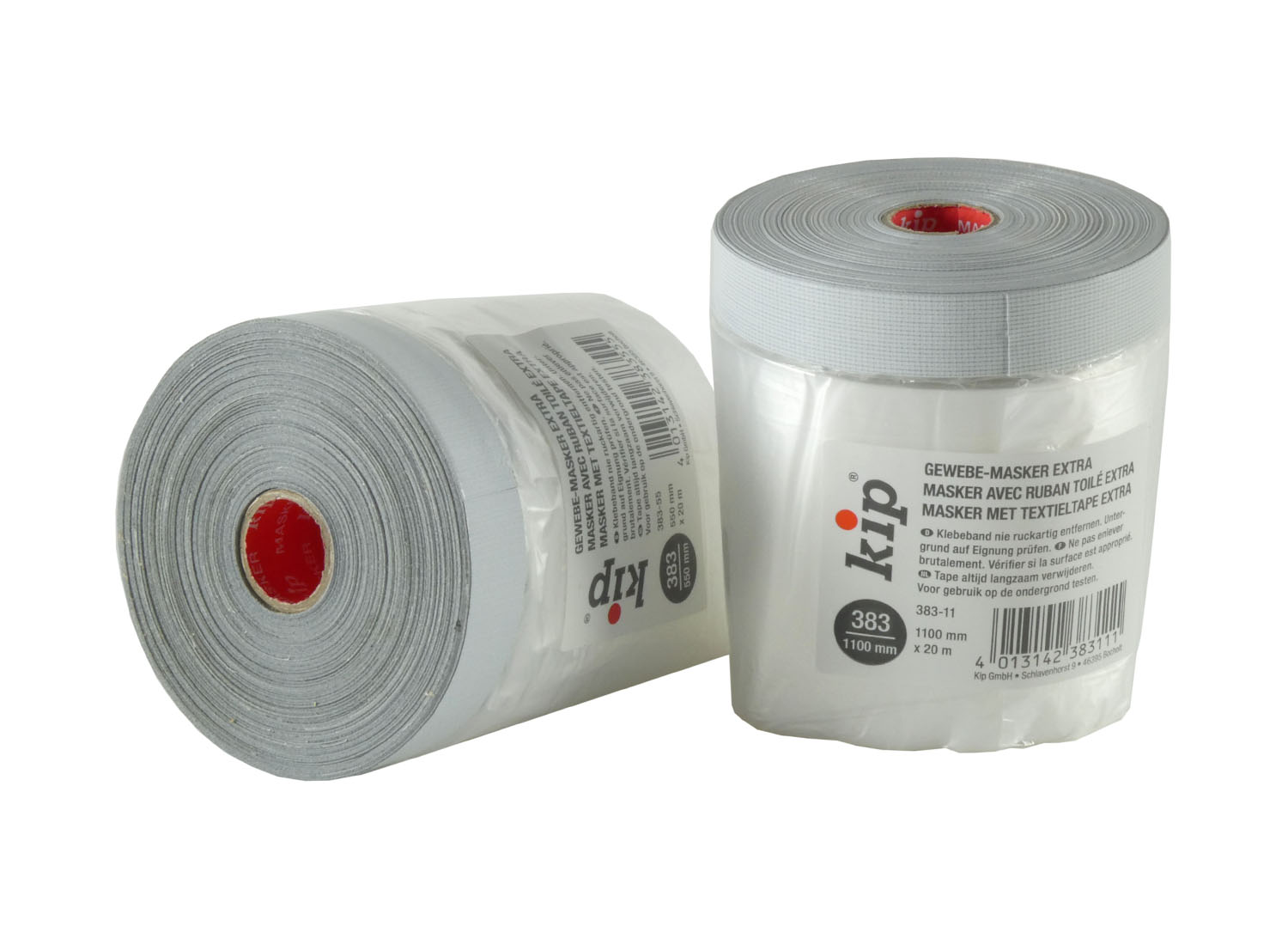 383 Gewebe-Masker Extra Hellgrau 20m - Rolle/Karton