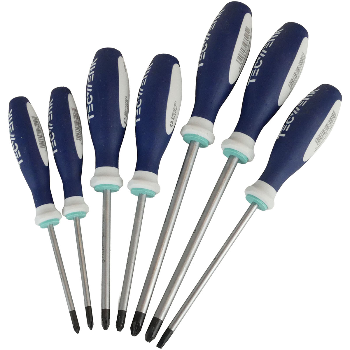 Schraubendreher-Satz Schlitz/PH/PZD 7-teilig 3-K-Griff