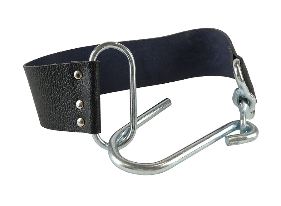 Schlauchhaltegurt Leder 3-fach vernietet