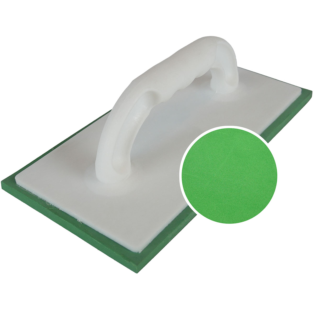 Reibebrett 280x140x7mm mit Zellkautschukbelag grün feinstporig