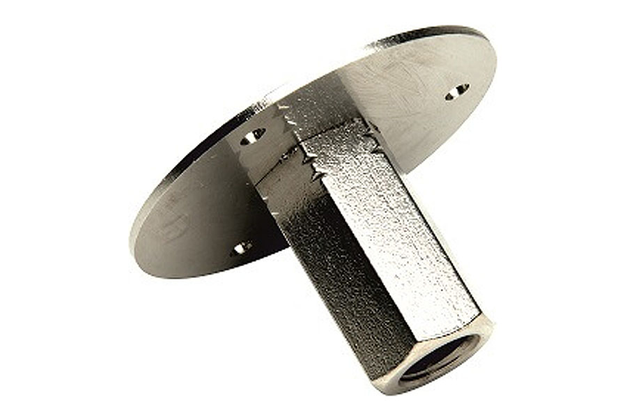 Erdungsfestpunkt M10/12 ohne Achse Ø 80 mm Edelstahl V4A Erdungsfestpunkt M10/12 ohne Achse Ø 80 mm Edelstahl V4A