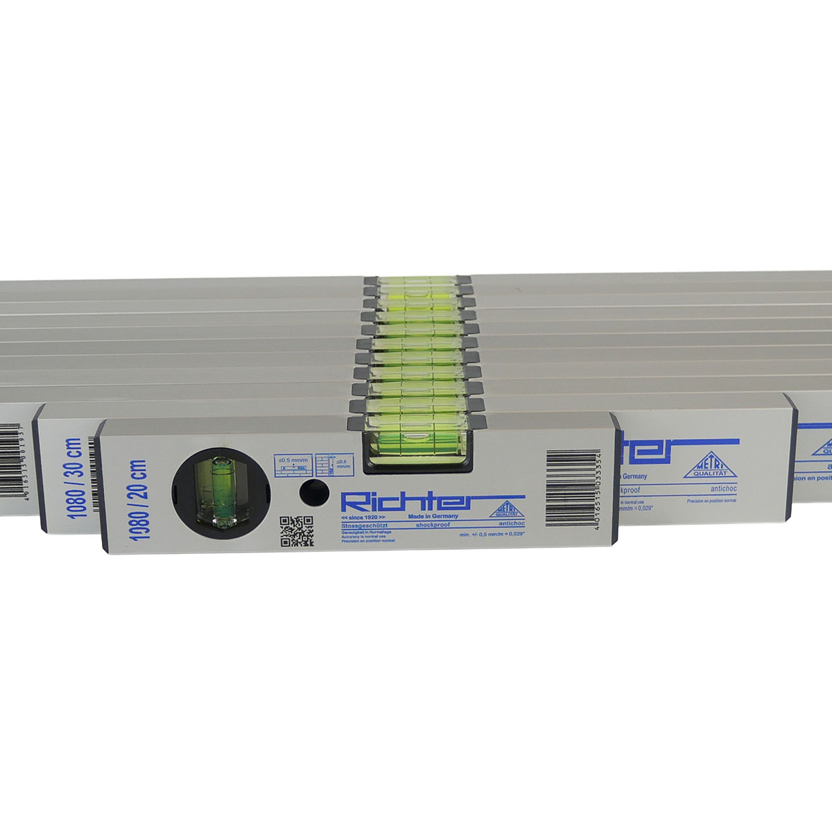 Profi Wasserwaage mit 2 Libellen Aluminium