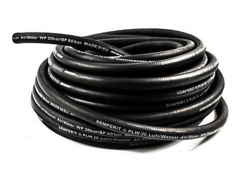 Luftschlauch Wasserschlauch Gummi 3/4 Zoll schwarz 50 m (Rolle) OHNE Kupplungen Luftschlauch Wasserschlauch Gummi 3/4 Zoll schwarz 50 m (Rolle) OHNE Kupplungen