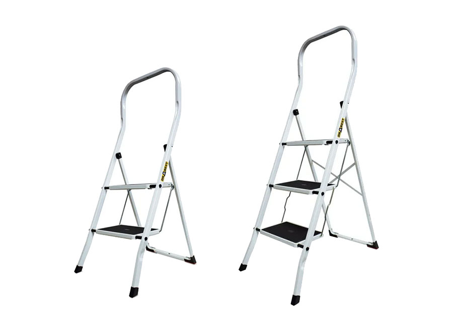 Stahl-Trittleiter Küchen-Stufenleiter 150kg