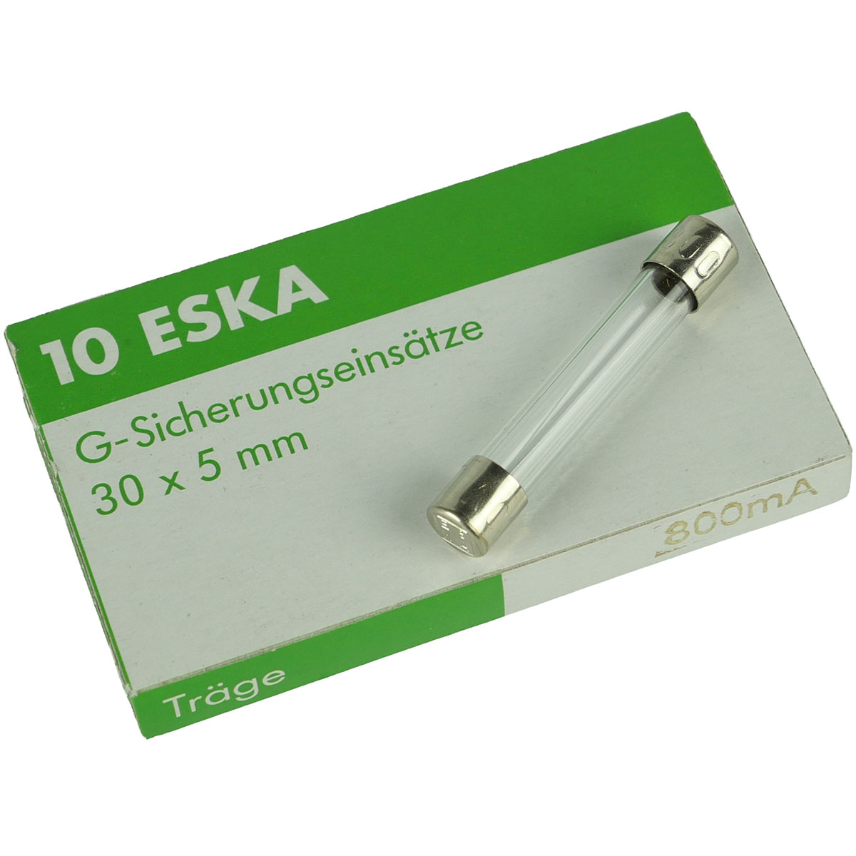Feinsicherung 5x30mm 0,8A träge (10 Stück)