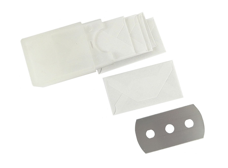 Glasschaber Ersatzklingen in Plastikbox (VPE 10 Stück)