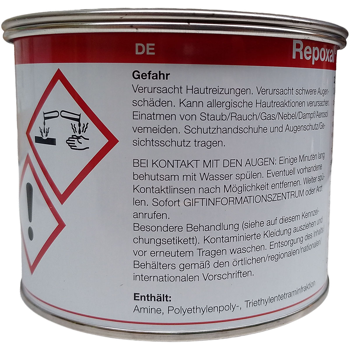 REPOXAL Zweikomponentenkleber lösemittelfrei zum Verkleben von Stöpseln und Verschlusskonen für Faserbeton