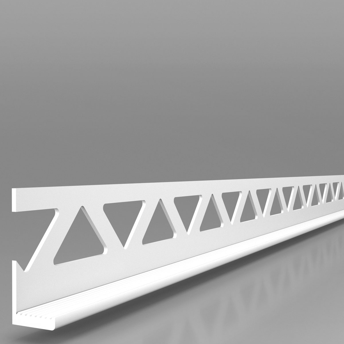PVC-Abschlussprofil 10 mm x 2,5 m – 36 Profile / 90 lfm