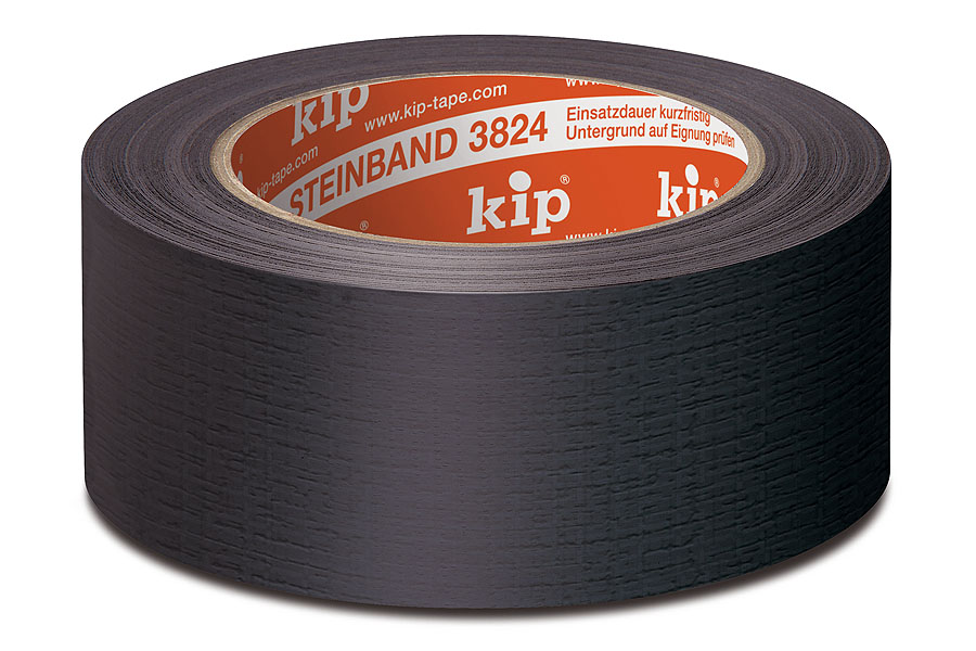3824 Steinband Panzertape Schwarz 50mm 50m - Karton (24 Rollen)