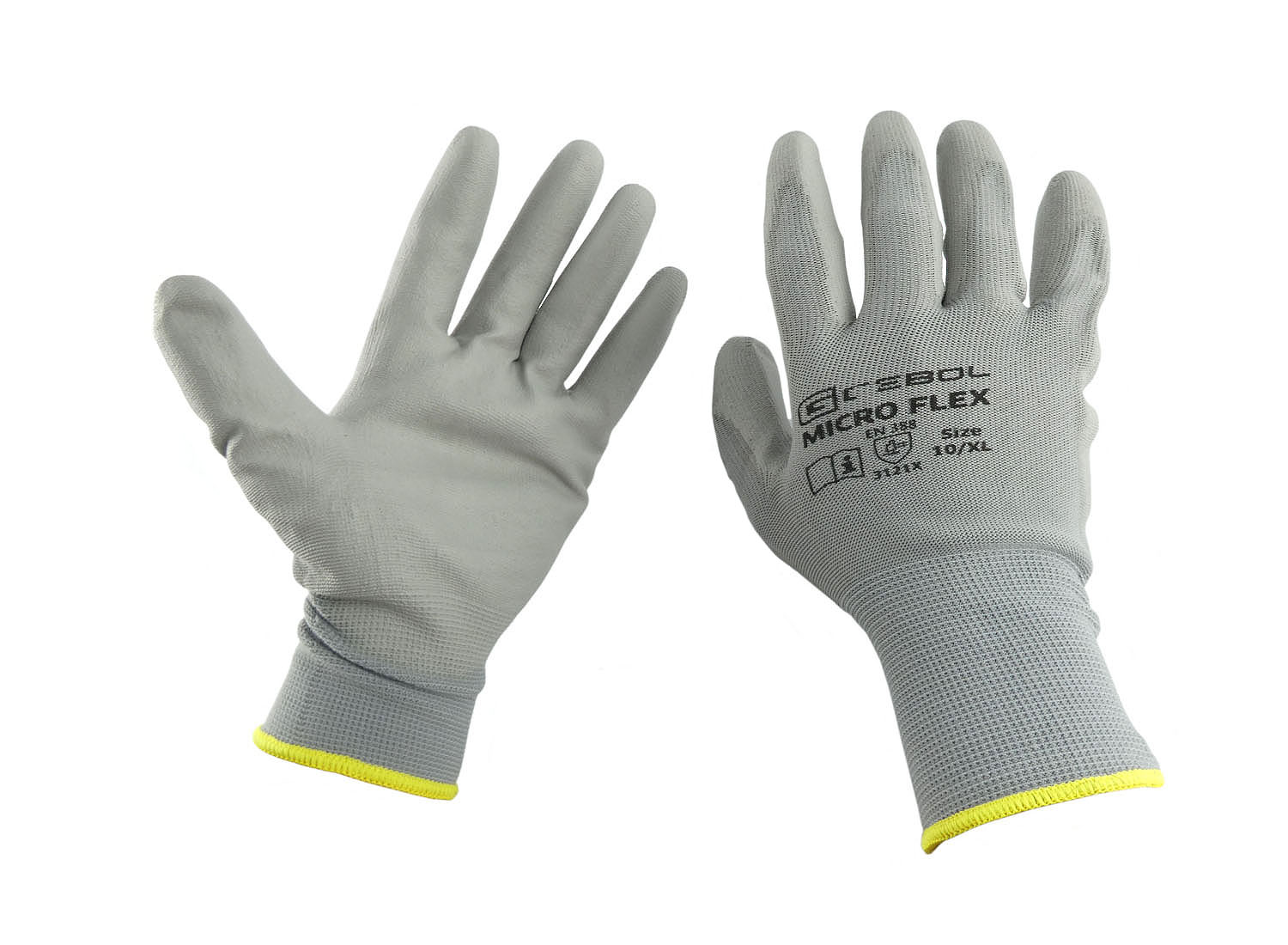 Micro Flex Handschuhe grau Gr. 10