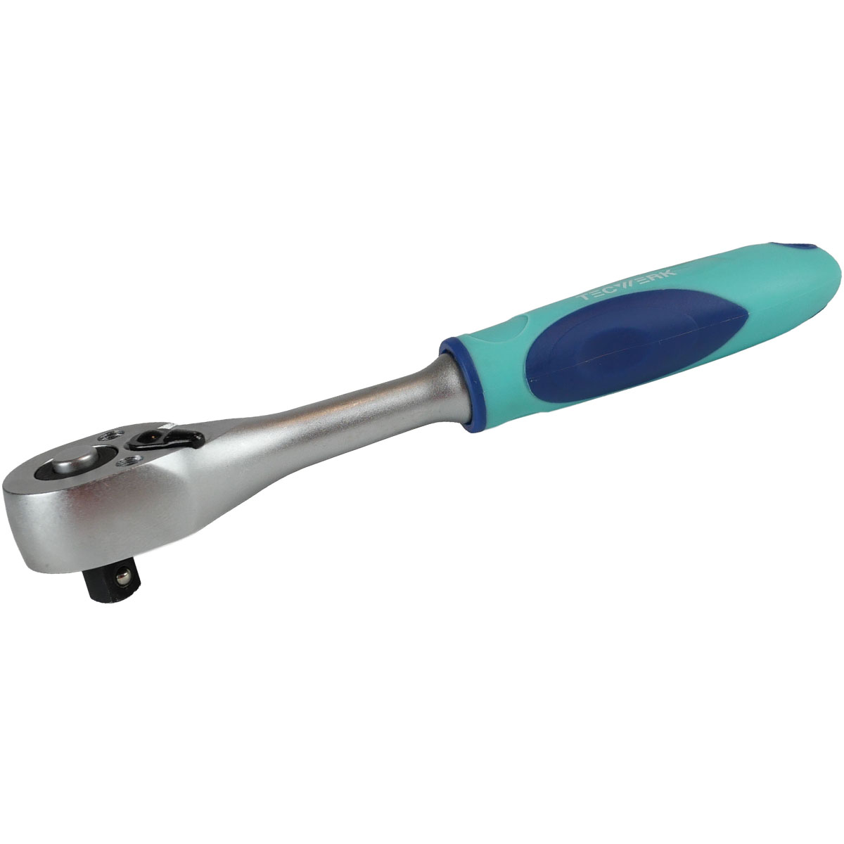 Ratsche / Knarre verchromt mit 2K-Griff und 72 Zähne 6,3mm (1/4 Zoll)