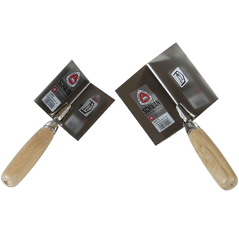 Eckenkelle 90° innen Edelstahl Stärke 0,8mm Holzheft