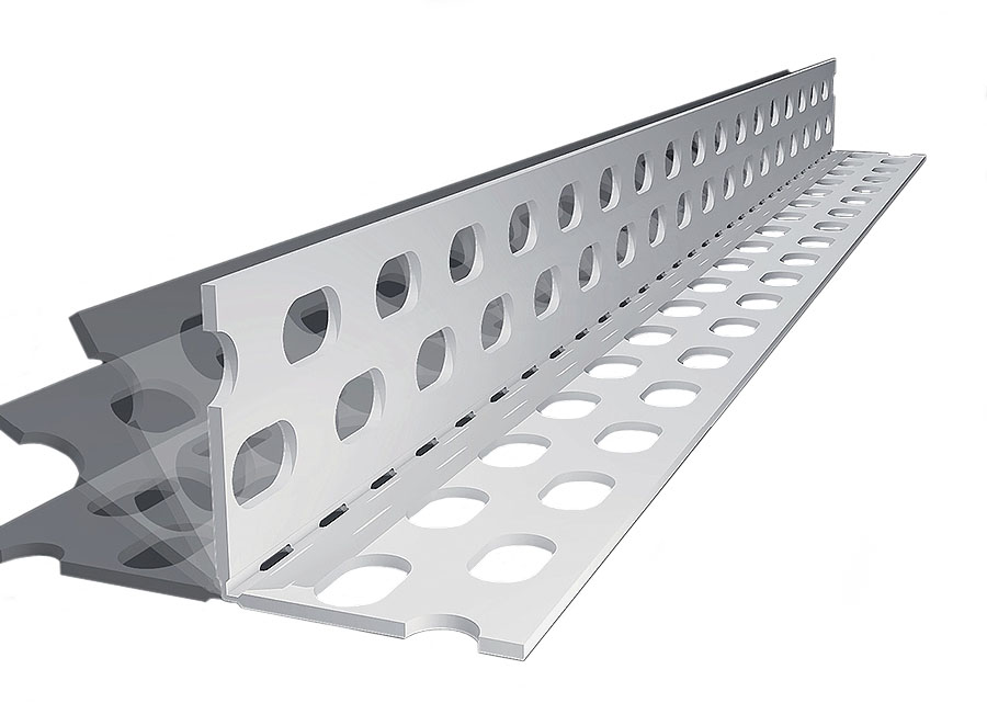 PVC-Eckwinkel mit flex. Winkel 250cm - 1 Bund mit 50 Stück (125 lfm)
