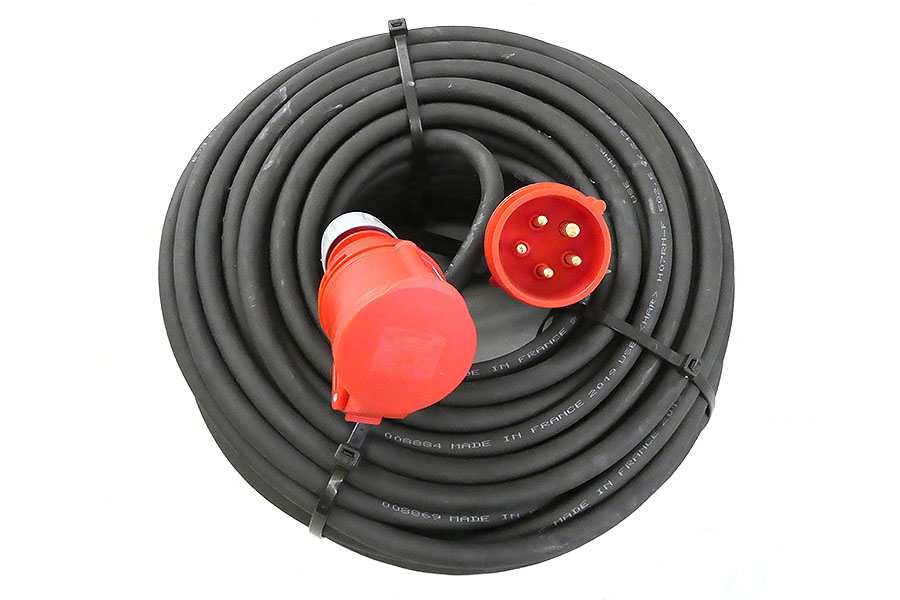 Verlängerungskabel 5x2,5mm² CEE 16A HO7RN-F aus schwerem Gummi Verlängerungskabel 5x2,5mm² CEE 16A HO7RN-F aus schwerem Gummi