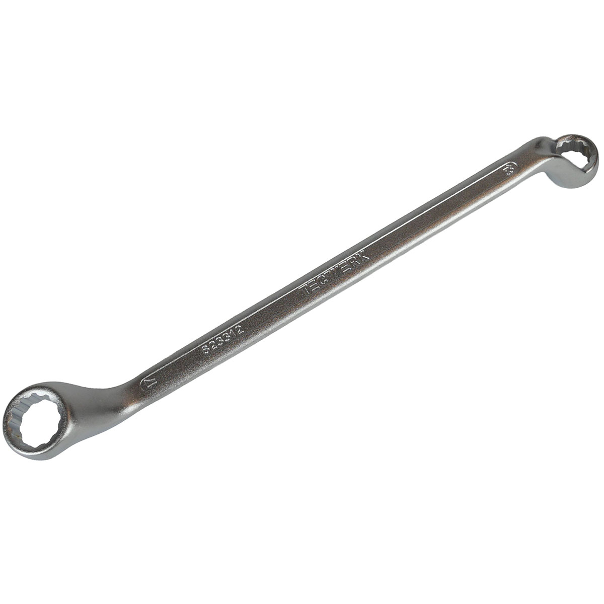 Ringschlüssel 13x17mm CV-Stahl matt verchromt tief gekröpft