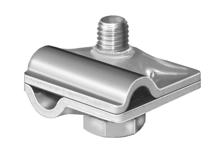 Multiklemme rund/rund-V4A Schraube M 10; gemäß DIN EN 62561-1