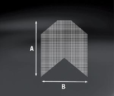 Diagonal Armierungsstreifen 33 x 65 cm