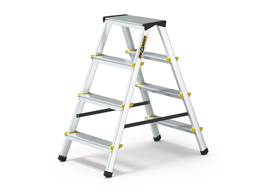 PRO-Aluminium-Klappleiter doppelseitig 150kg