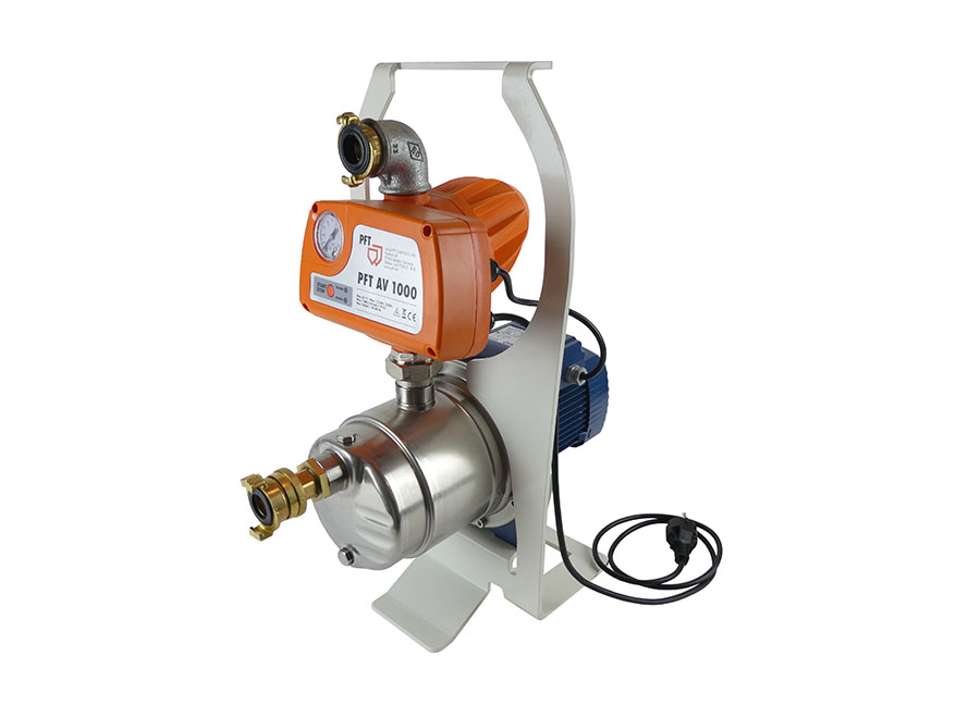 PFT Wasserpumpe als Saugpumpe AV1000 standalone mit integrierter Druckabschaltung