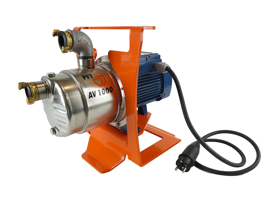 PFT Wasserpumpe als Saugpumpe AV1000 mit integrierter Druckabschaltung
